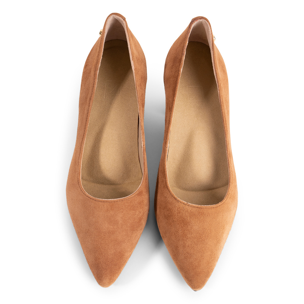 Alice Pumps - Brown Suede 6 cm
