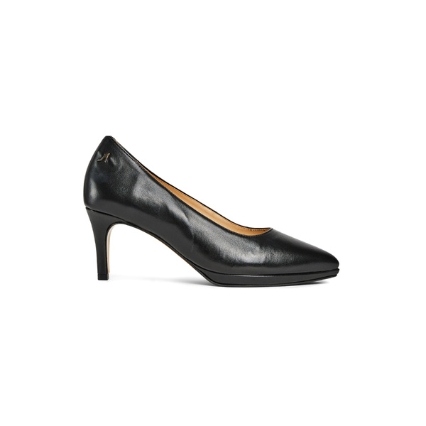Felicia Pump - Black Leather 6 cm