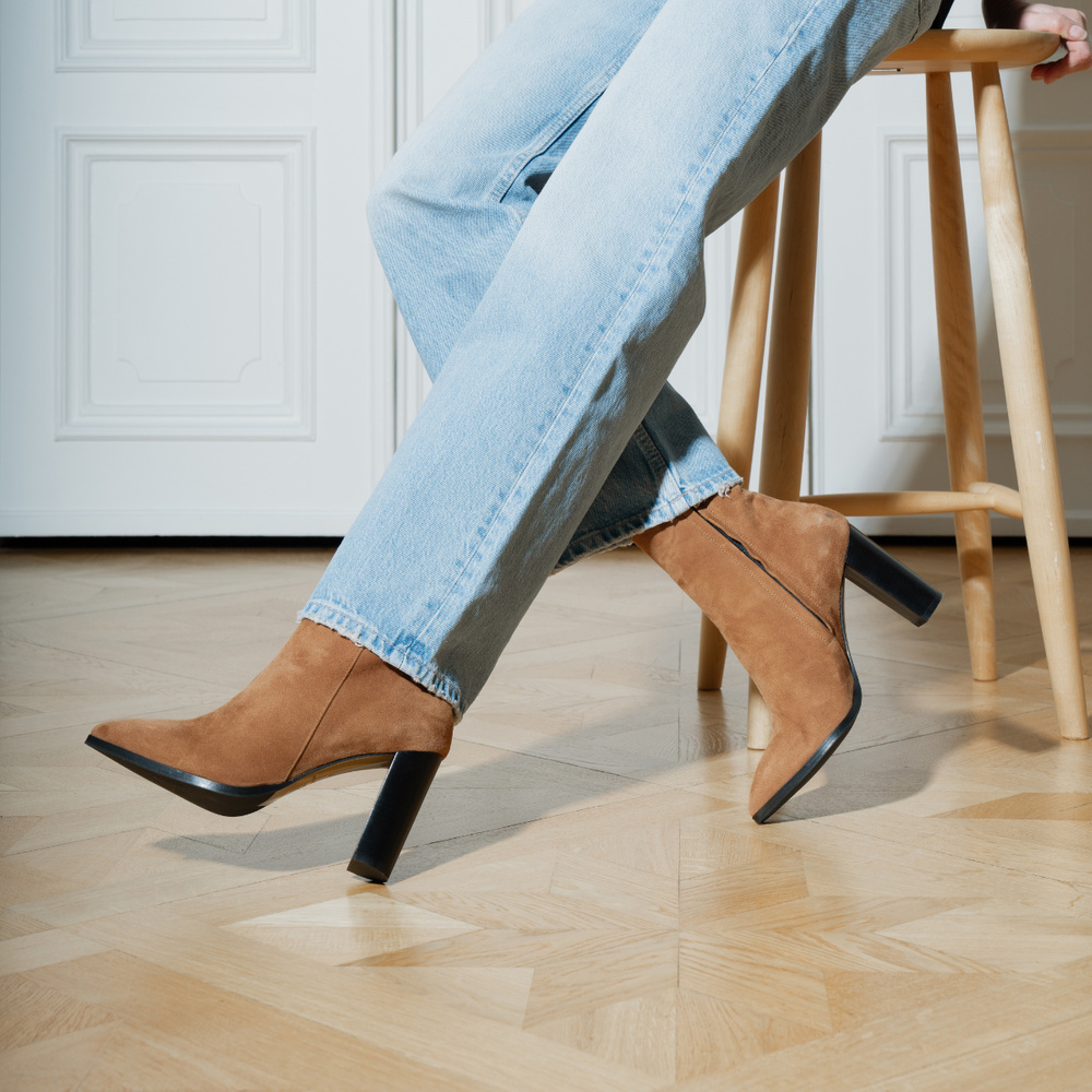 Isabel Boot - Brown Suede