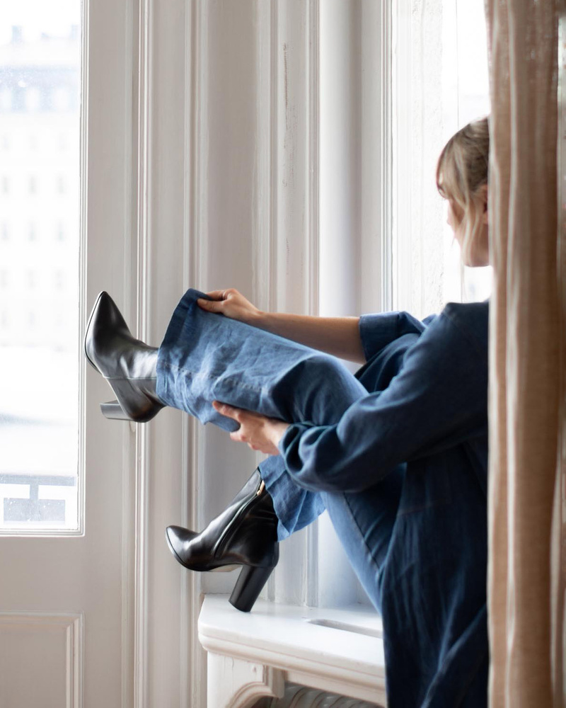 Isabel Boot - Black Leather