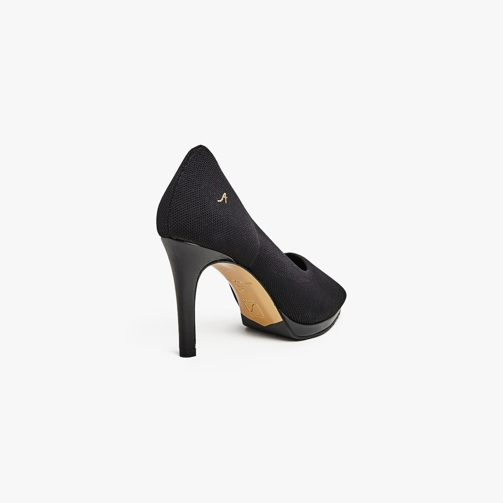 Felicia Expandable Black 9 cm, 3 in | Comfortable Heel Pumps
