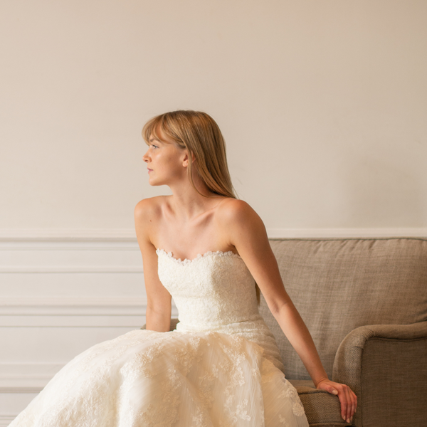 Felicia Pump - Pearl White Leather 9 cm