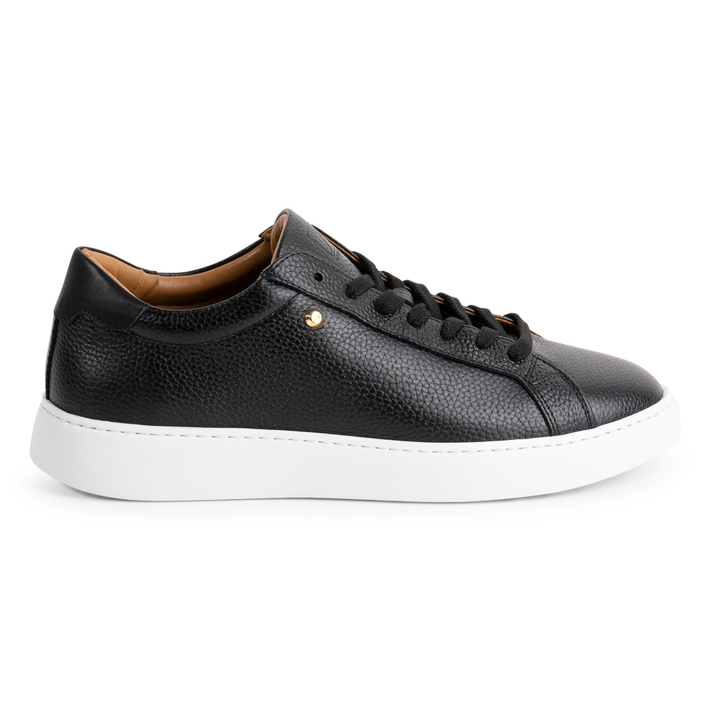Oscar Sneaker - Black Pebbled Leather