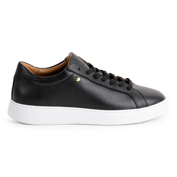 Oscar Sneaker - Black Pebbled Leather