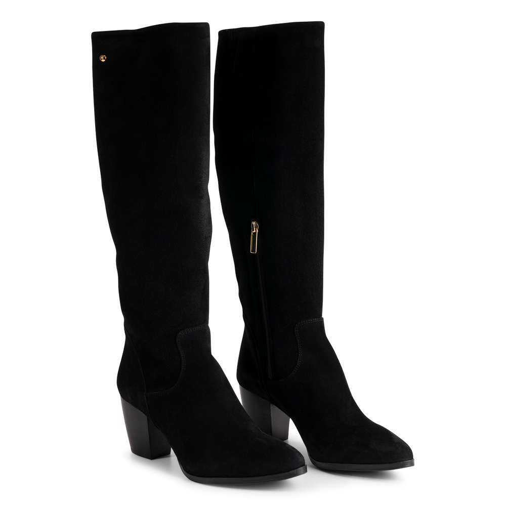 Emelie Boot - Black Suede