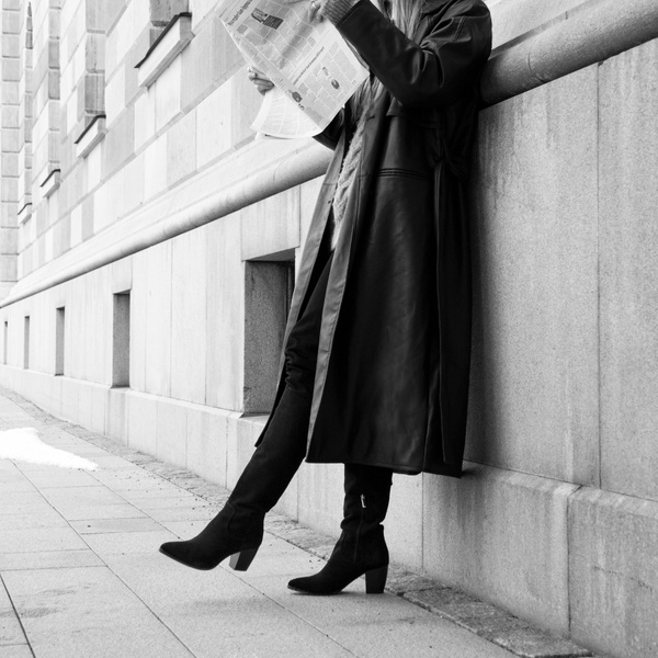 Emelie Boot - Black Suede