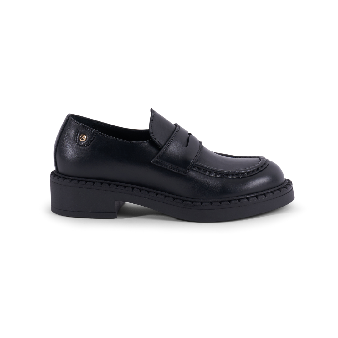 Stinaa. J - Emma Loafers - Black Leather - Ortopediska Skor - stl. 43