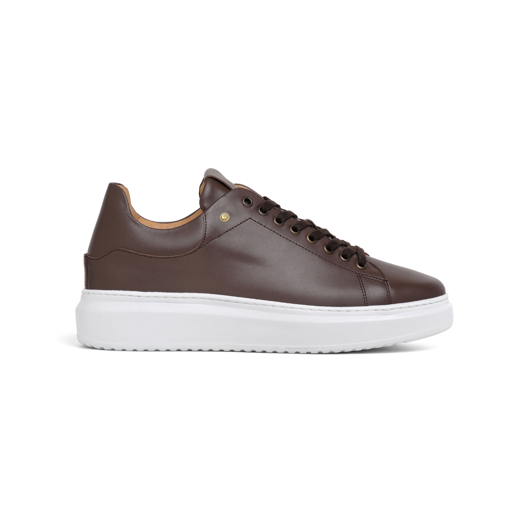 Stinaa. J - Hugo Sneaker - Brown Leather - Ortopediska Skor - stl. 39
